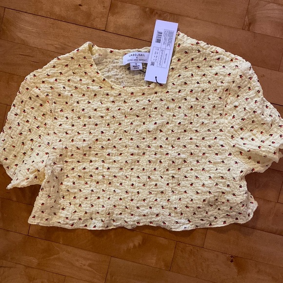 NWT labelrail crop crinkle tee 10 - Picture 1 of 1